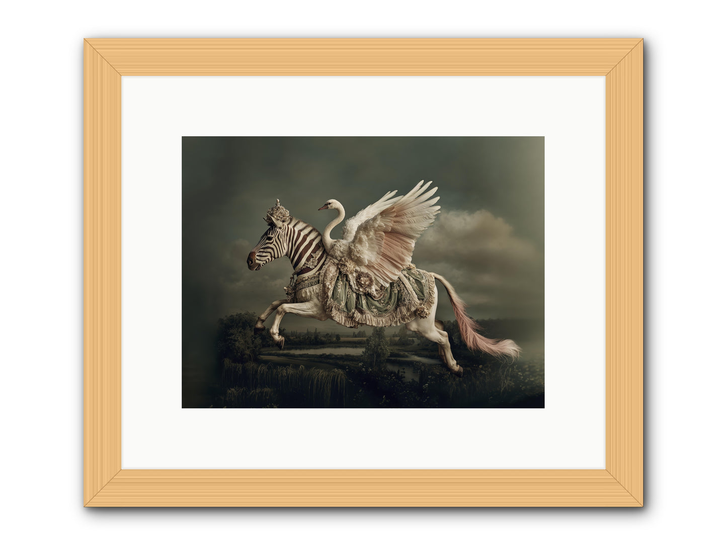 The Gentle Weather of Us -- Framed Print - Natural 12x9