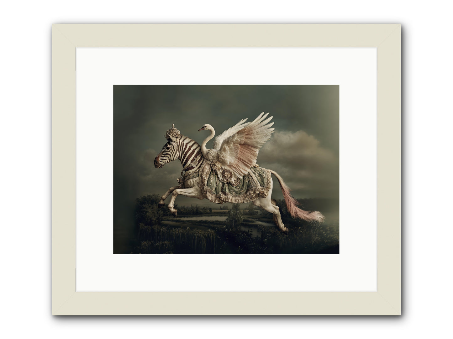 The Gentle Weather of Us -- Framed Print - White 12x9