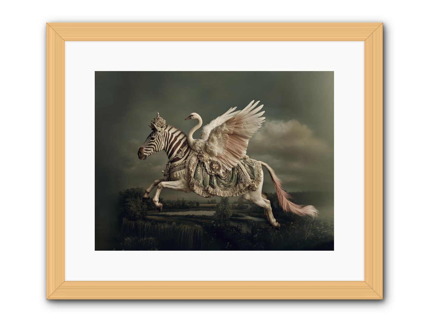 The Gentle Weather of Us -- Framed Print - Natural 16x12