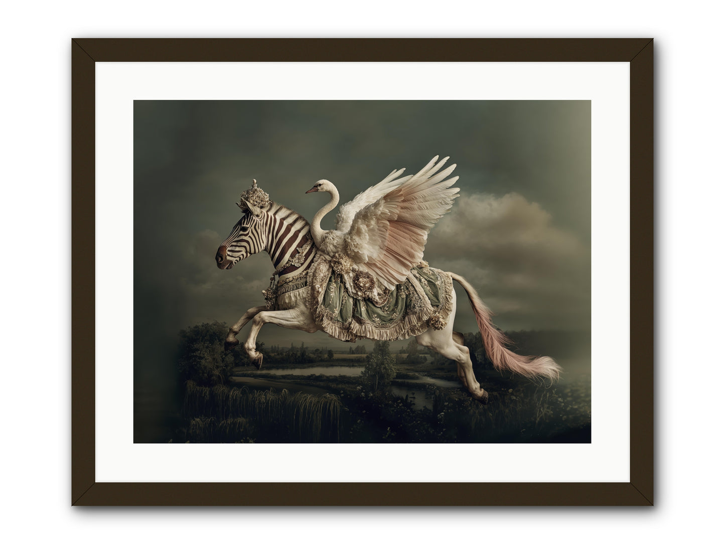The Gentle Weather of Us -- Framed Print - Black 24x18