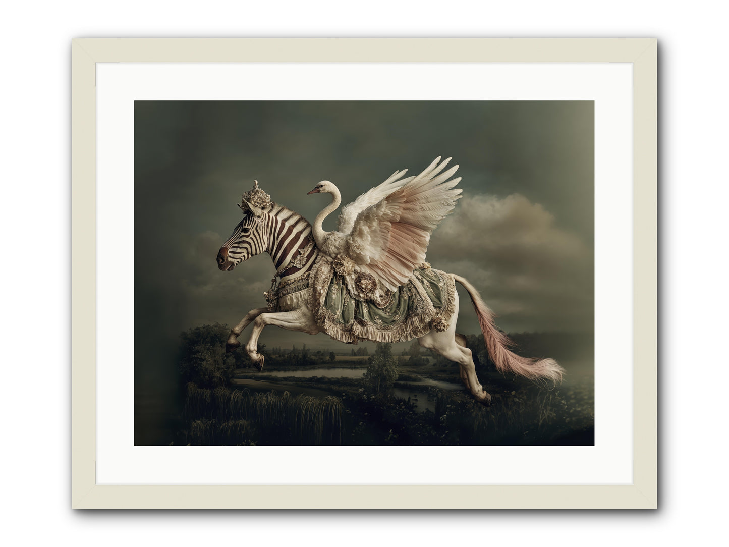 The Gentle Weather of Us -- Framed Print - White 24x18