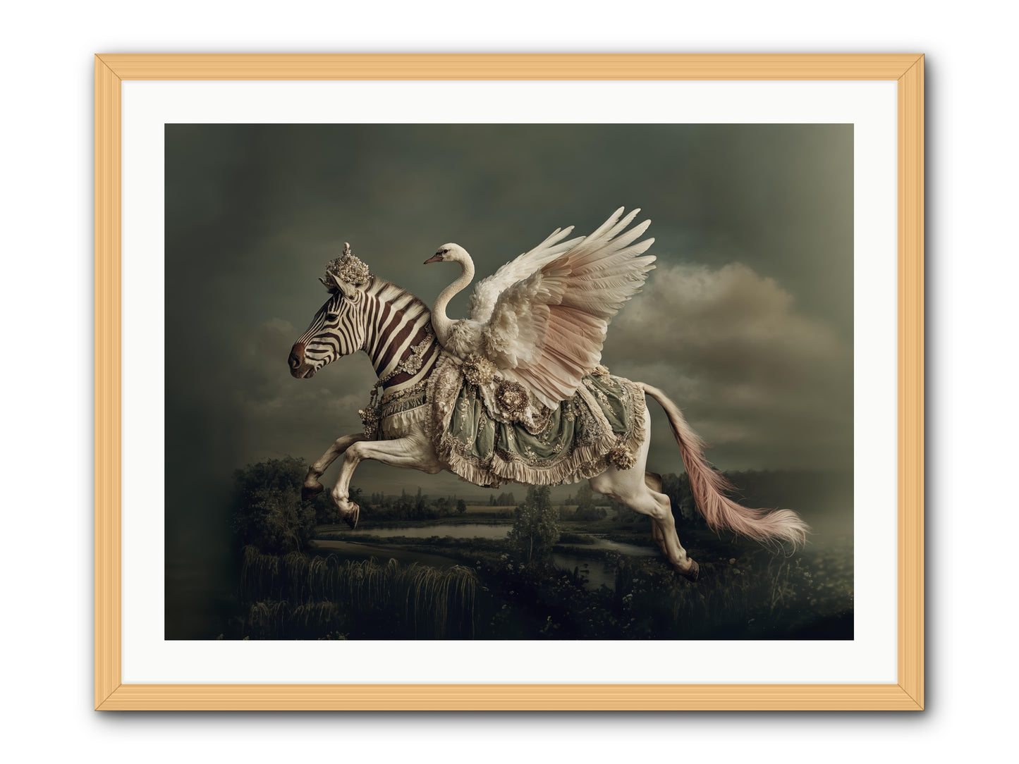 The Gentle Weather of Us -- Framed Print - Natural 32x24