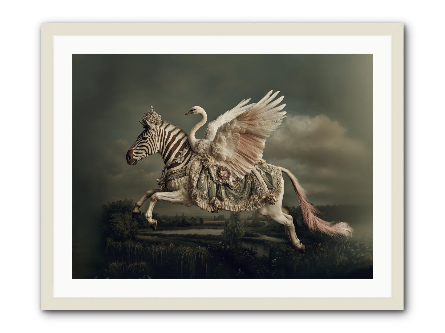 The Gentle Weather of Us -- Framed Print - White 32x24