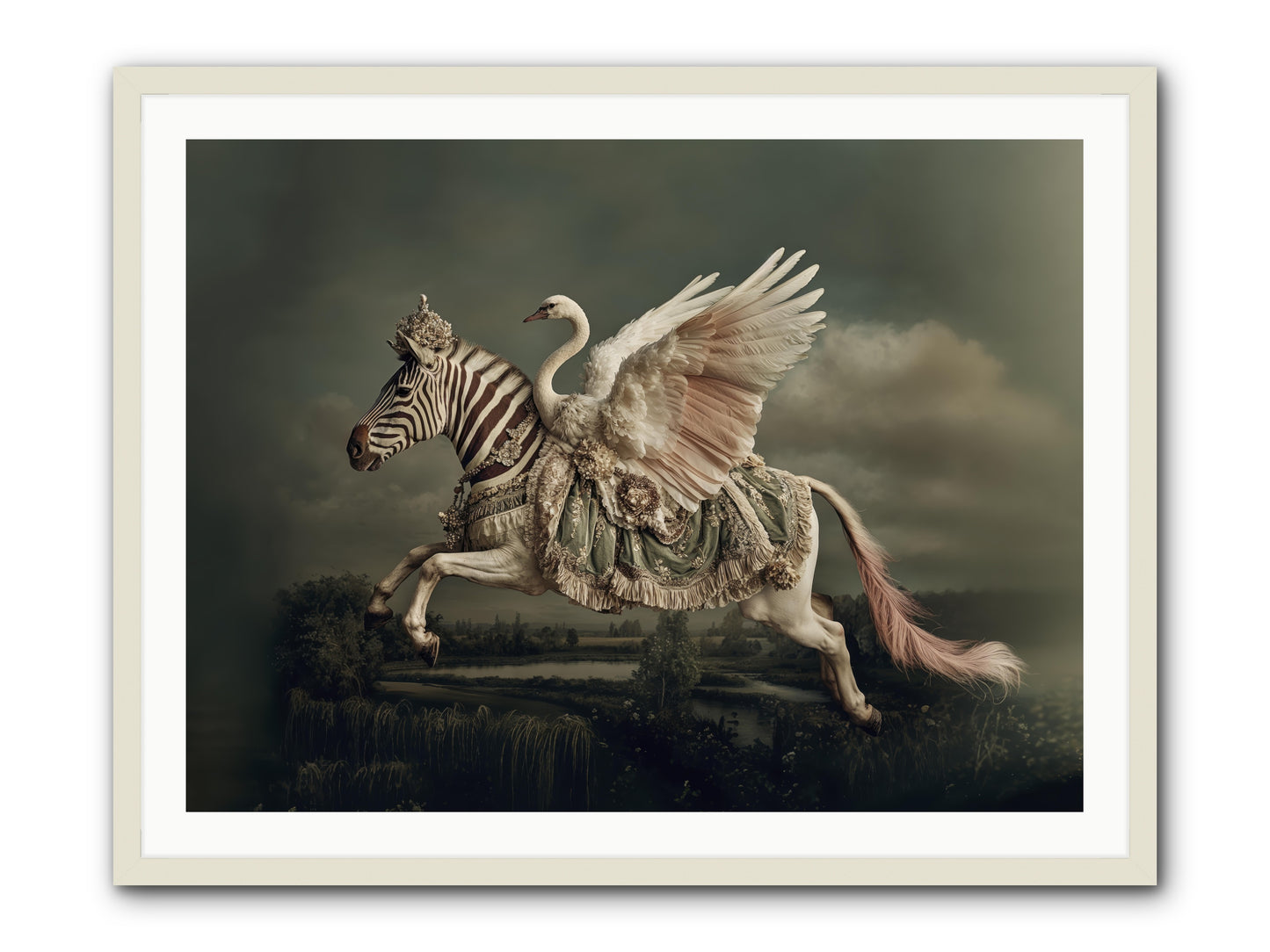 The Gentle Weather of Us -- Framed Print - White 40x30