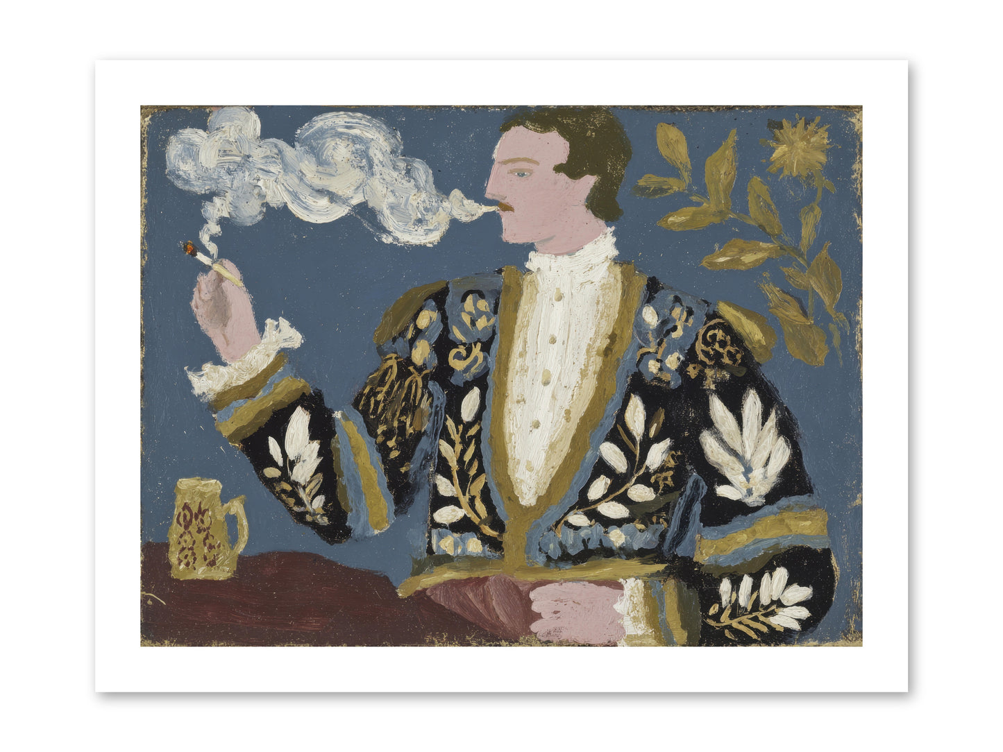 The Gentleman Who Exhaled Gardens -- Loose Canvas Print 16x12