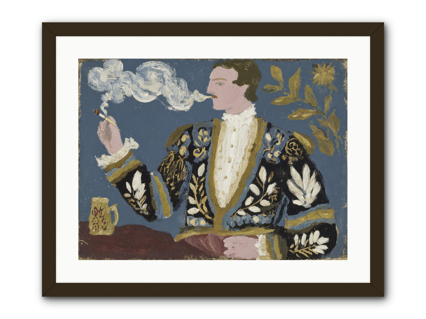 The Gentleman Who Exhaled Gardens -- Framed Print - Black 24x18
