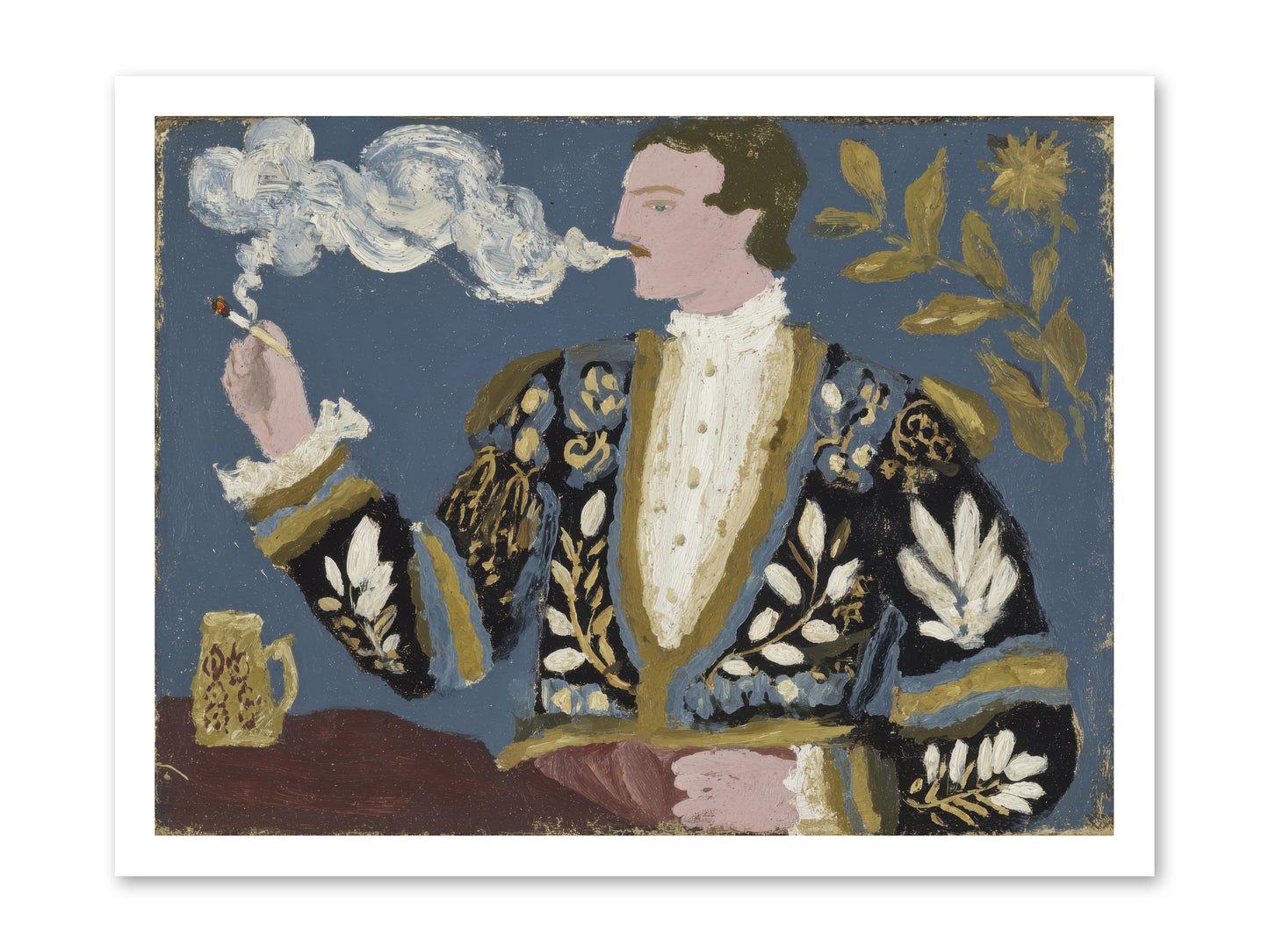 The Gentleman Who Exhaled Gardens -- Loose Canvas Print 24x18