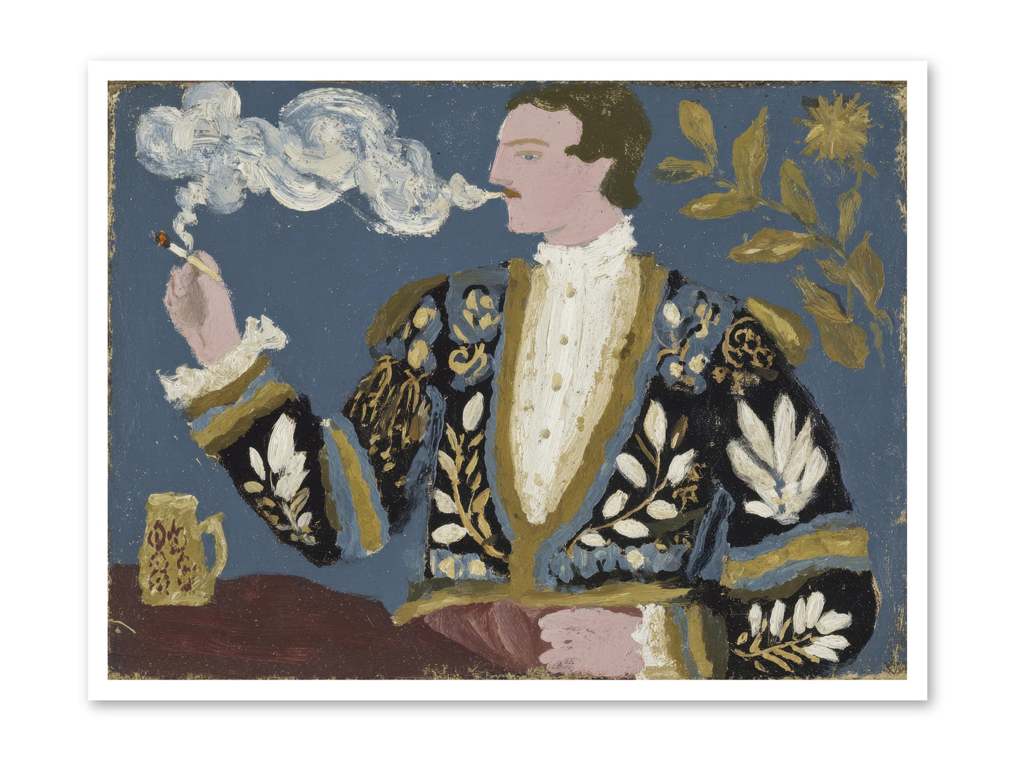 The Gentleman Who Exhaled Gardens -- Loose Canvas Print 40x30