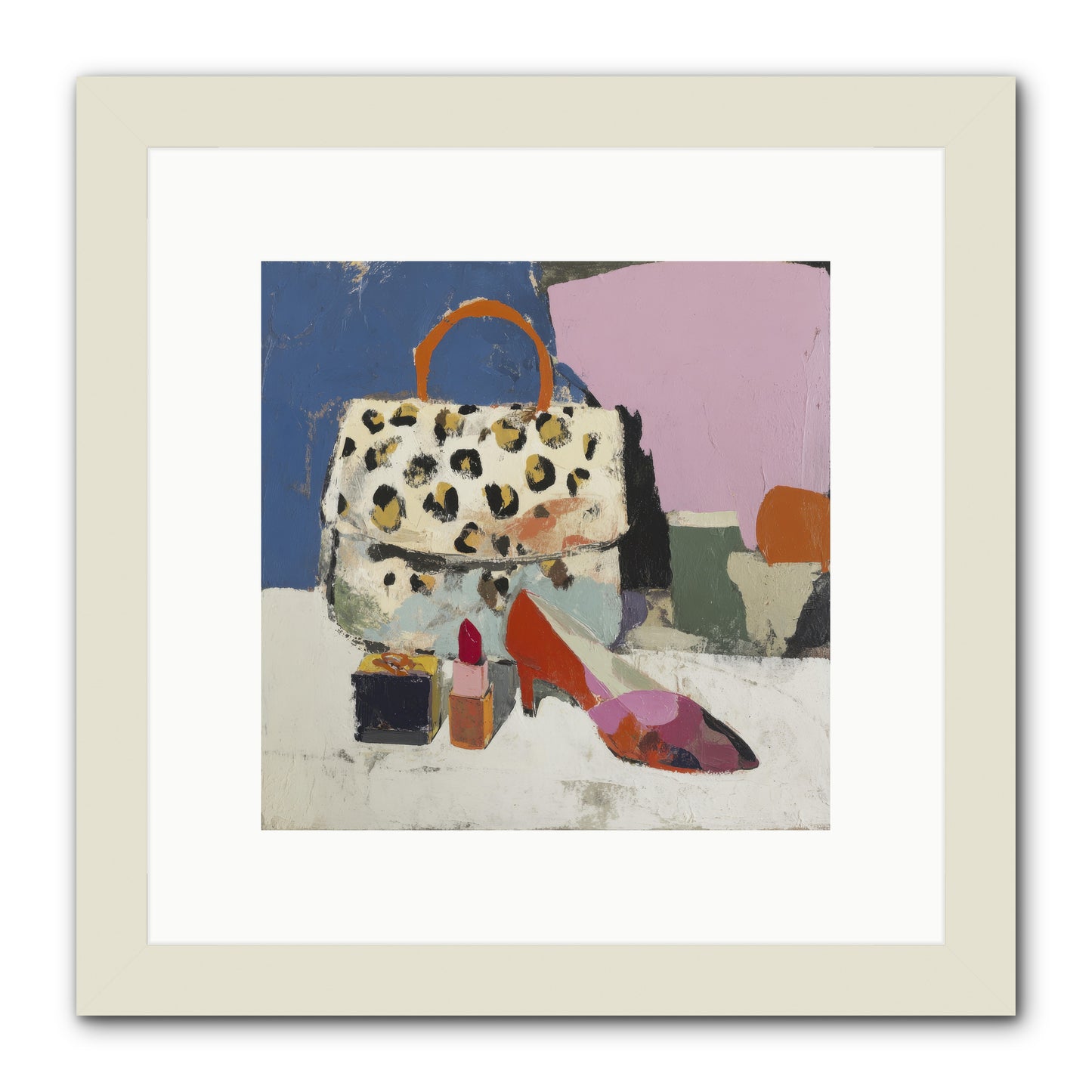 The Getting Ready Ritual -- Framed Print - White 10x10