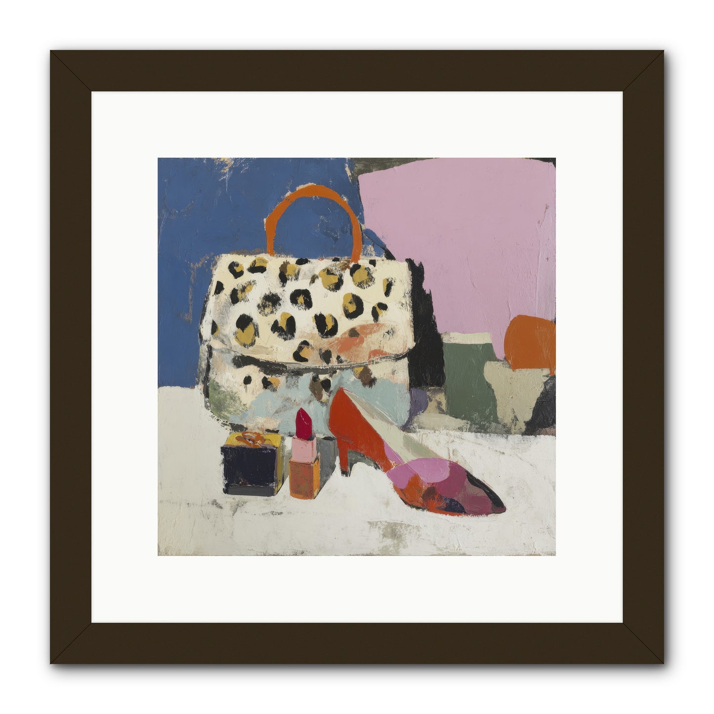 The Getting Ready Ritual -- Framed Print - Black 12x12