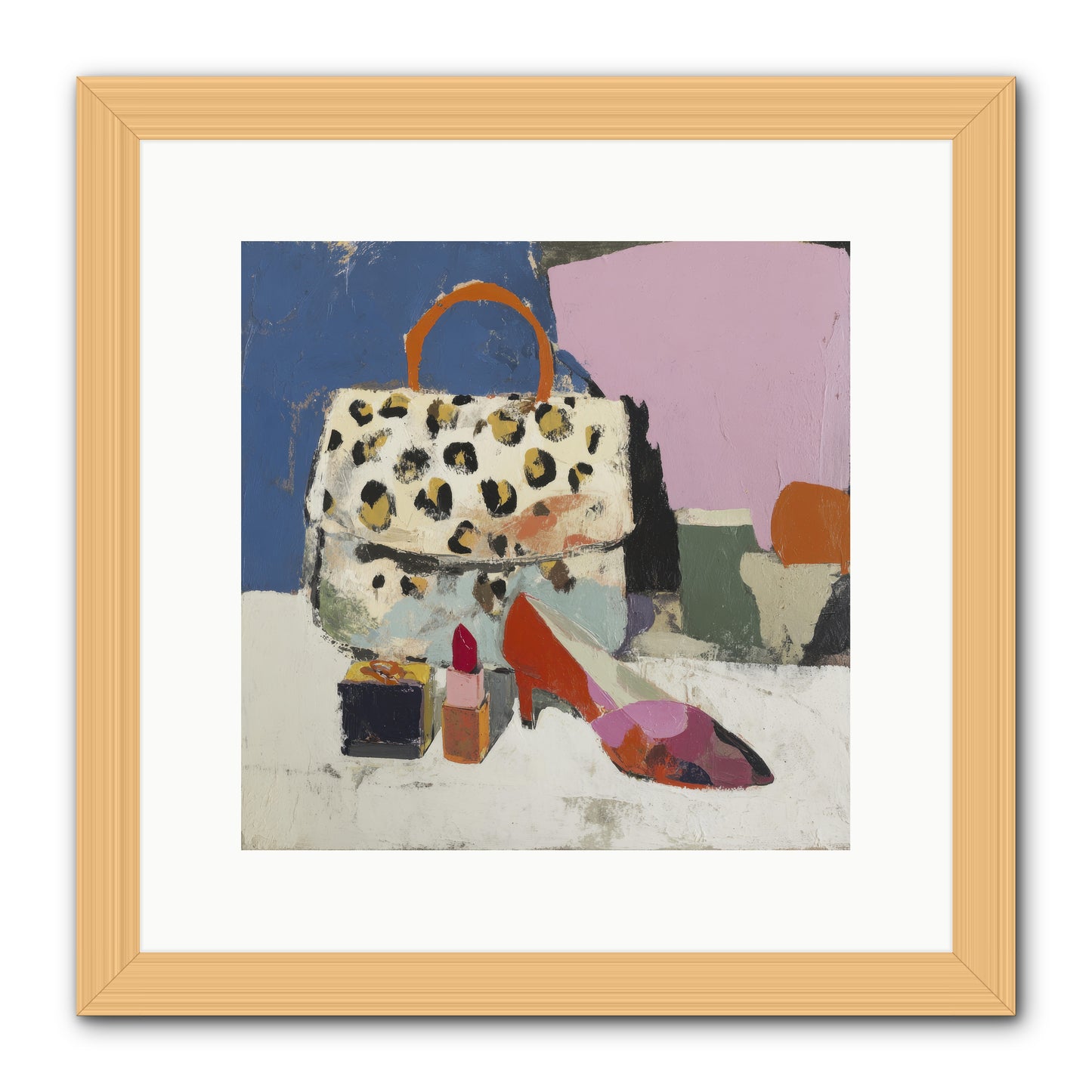 The Getting Ready Ritual -- Framed Print - Natural 12x12
