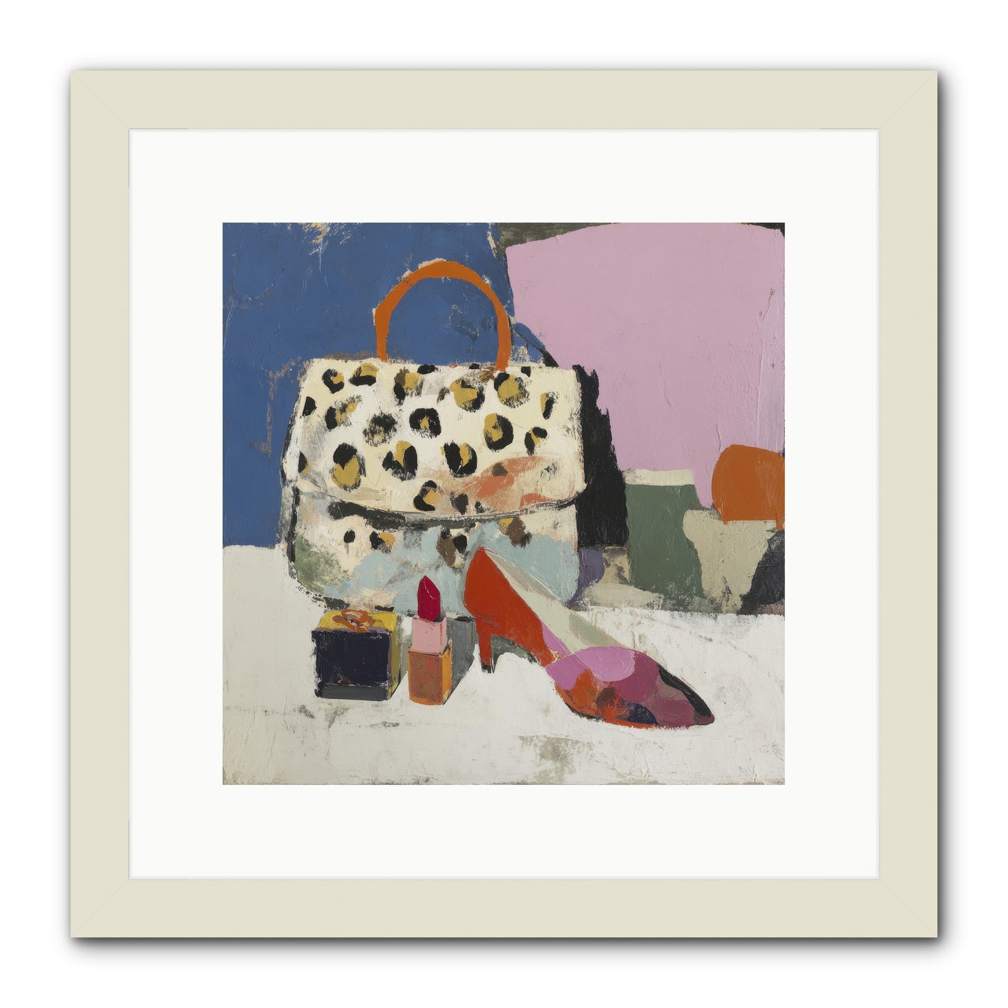 The Getting Ready Ritual -- Framed Print - White 12x12