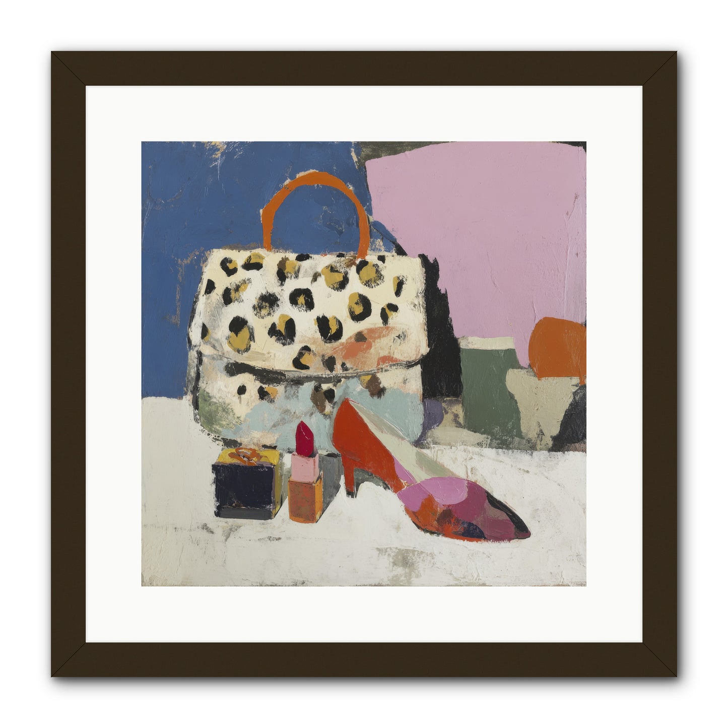 The Getting Ready Ritual -- Framed Print - Black 16x16