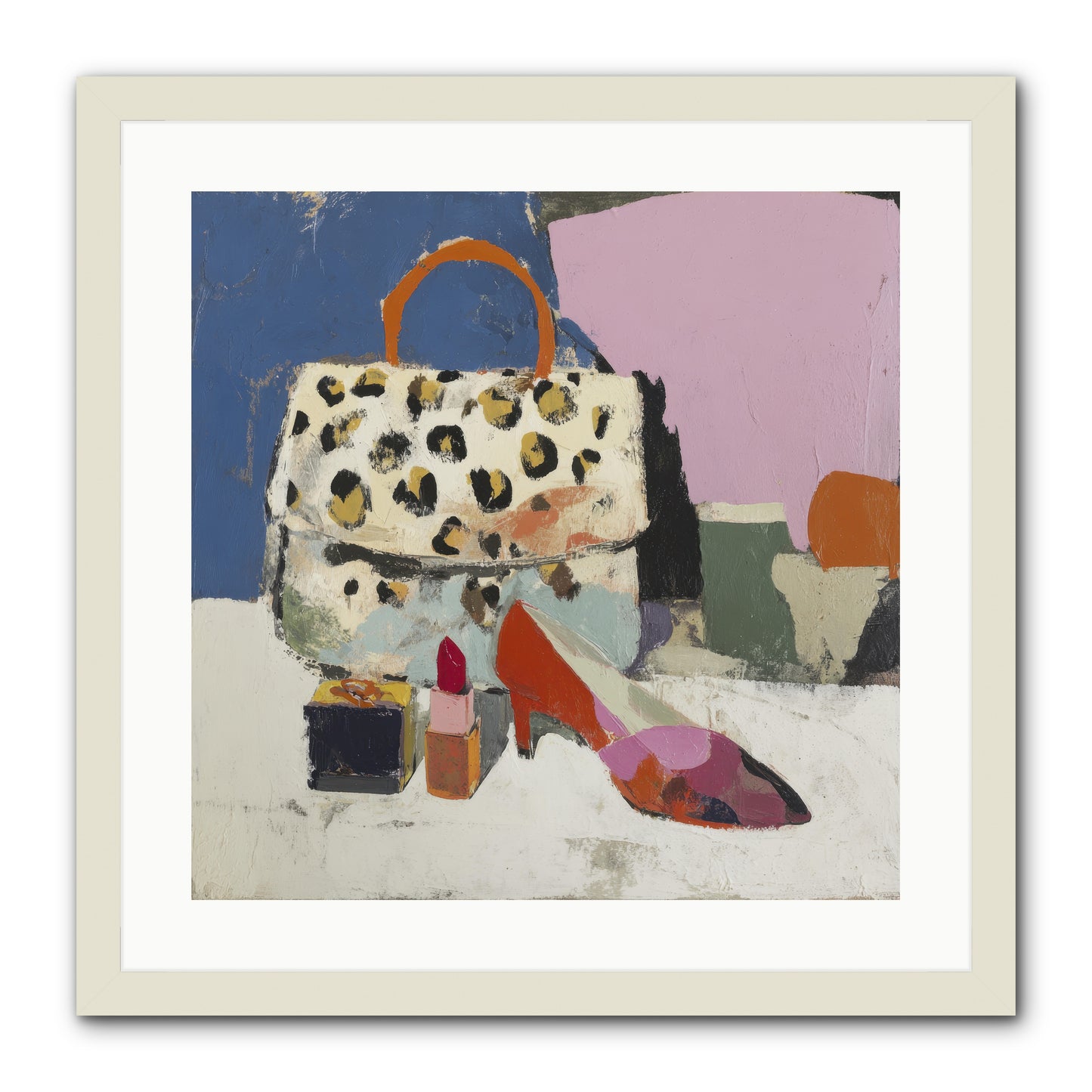 The Getting Ready Ritual -- Framed Print - White 20x20