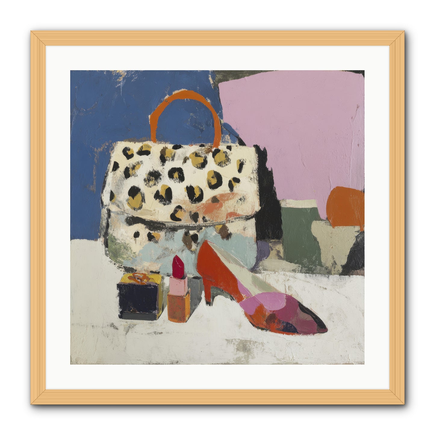 The Getting Ready Ritual -- Framed Print - Natural 24x24