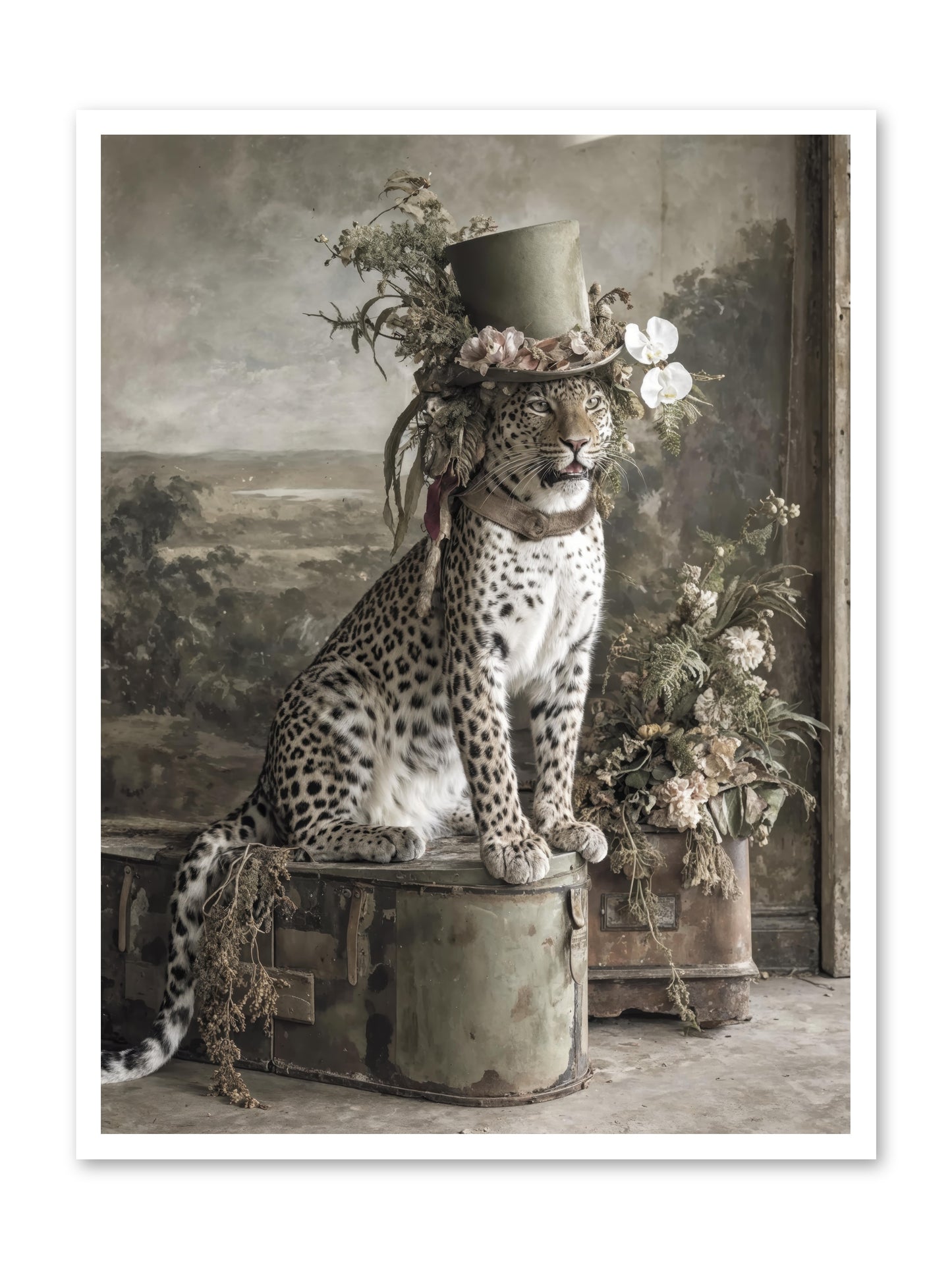 The Gilded Manuscript -- Loose Canvas Print 30x40