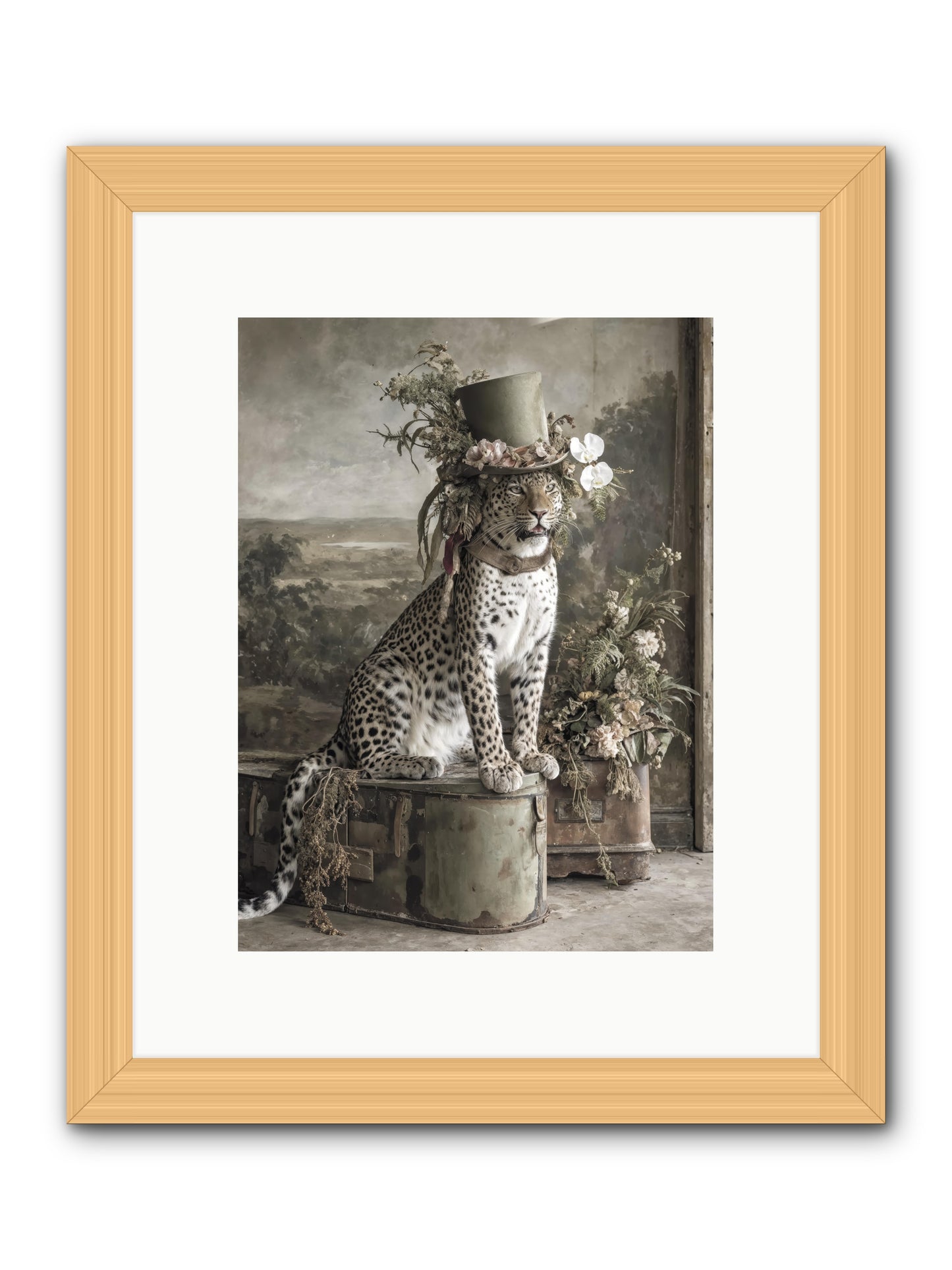 The Gilded Manuscript -- Framed Print - Natural 9x12