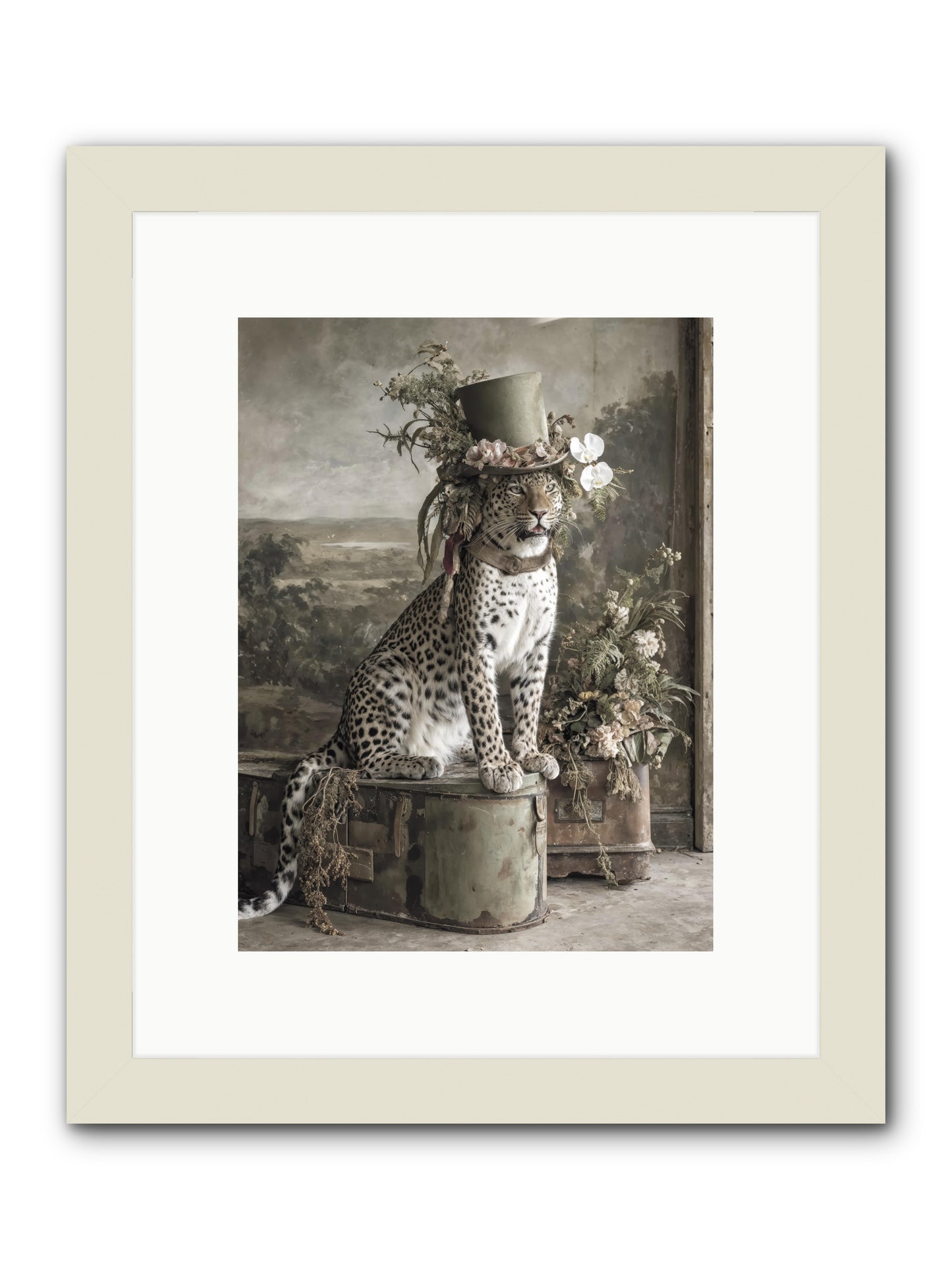 The Gilded Manuscript -- Framed Print - White 9x12