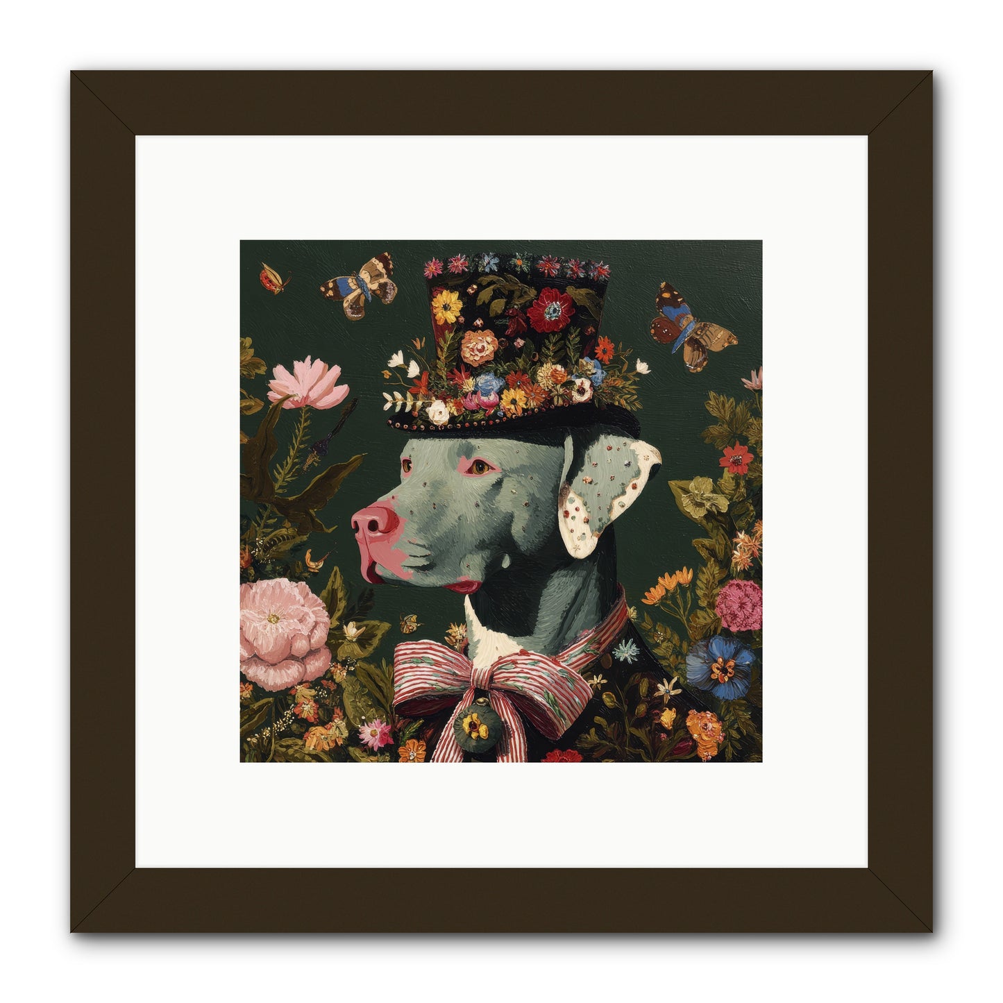 The Gilded Poppy -- Framed Print - Black 10x10