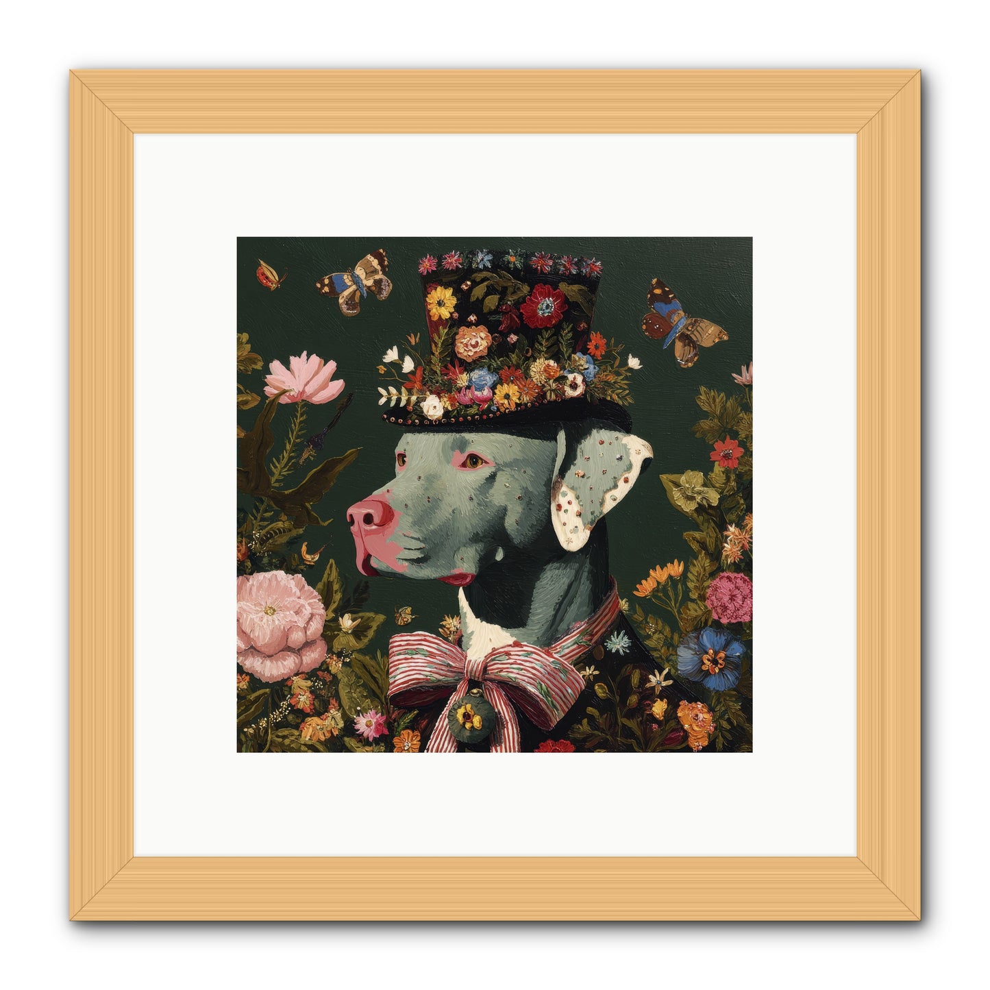 The Gilded Poppy -- Framed Print - Natural 10x10