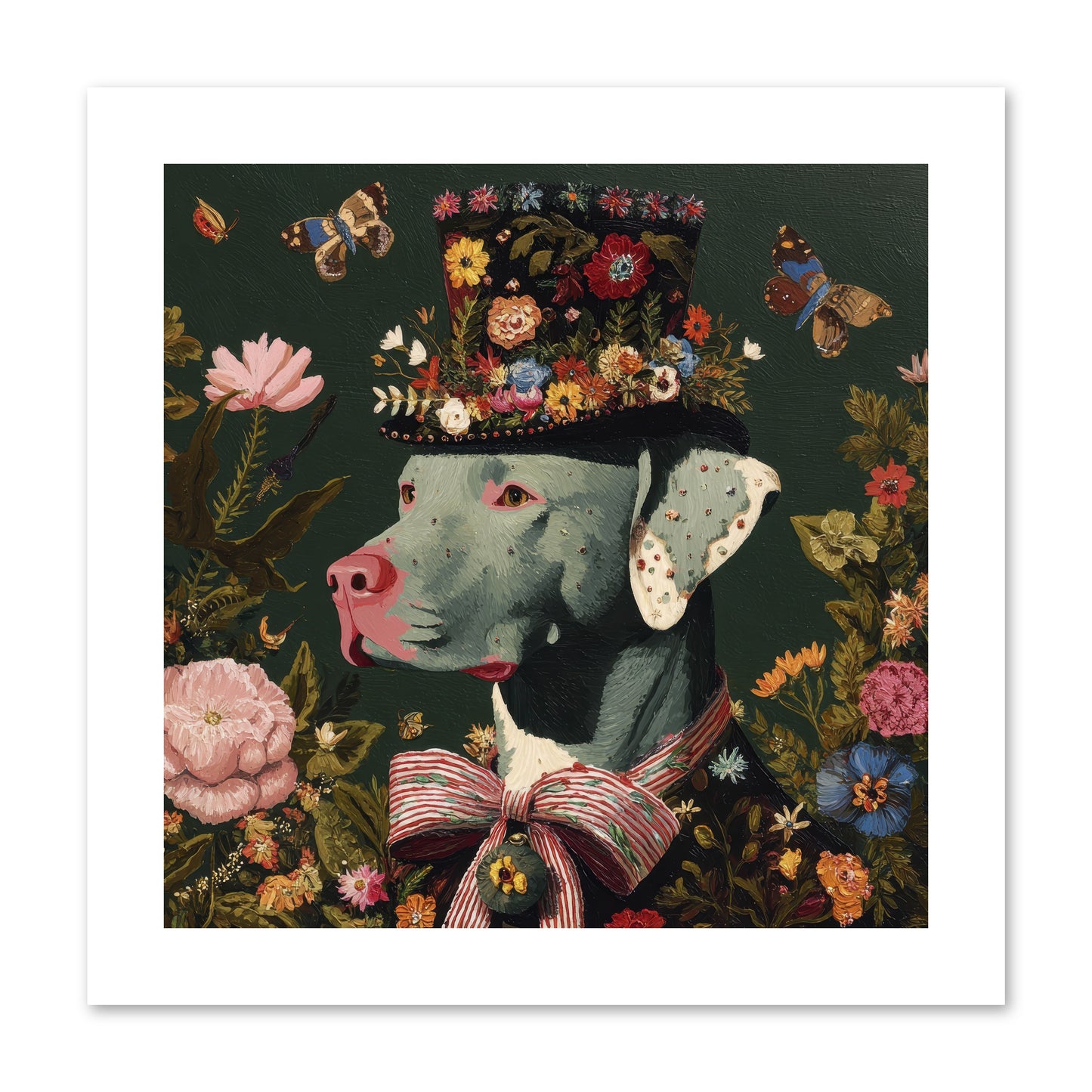 The Gilded Poppy -- Loose Canvas Print 10x10