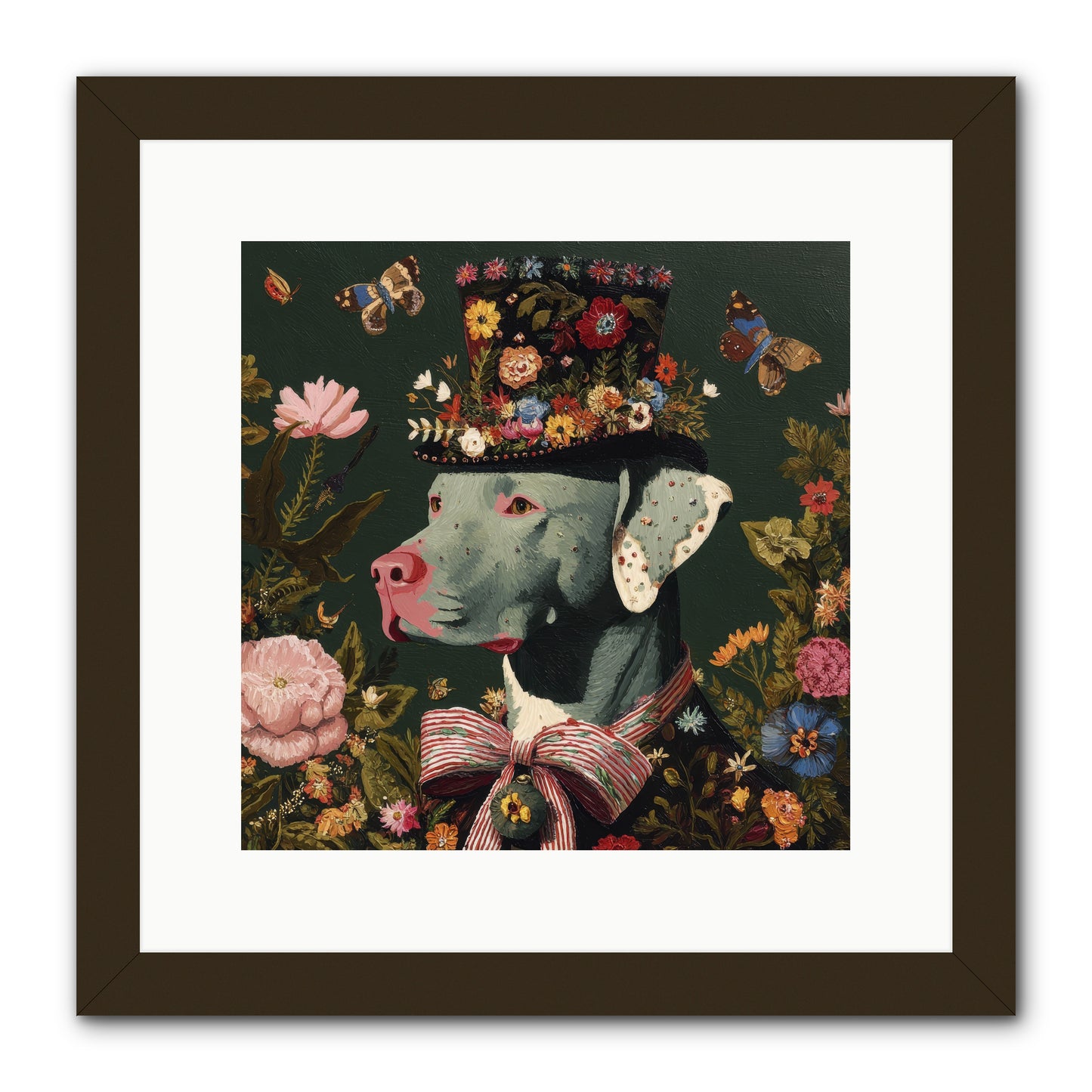 The Gilded Poppy -- Framed Print - Black 12x12