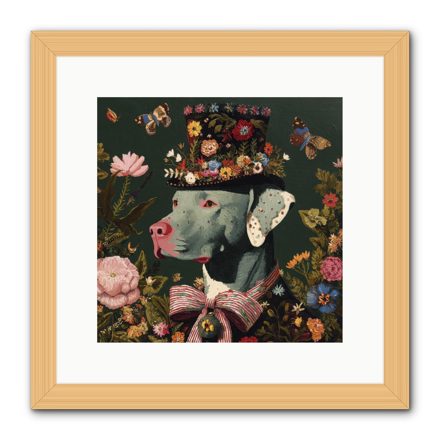 The Gilded Poppy -- Framed Print - Natural 12x12