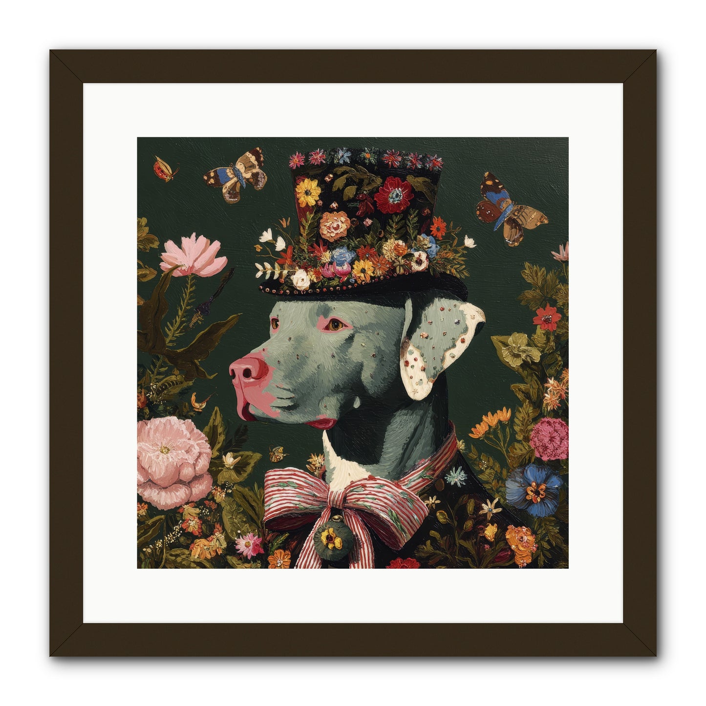 The Gilded Poppy -- Framed Print - Black 16x16