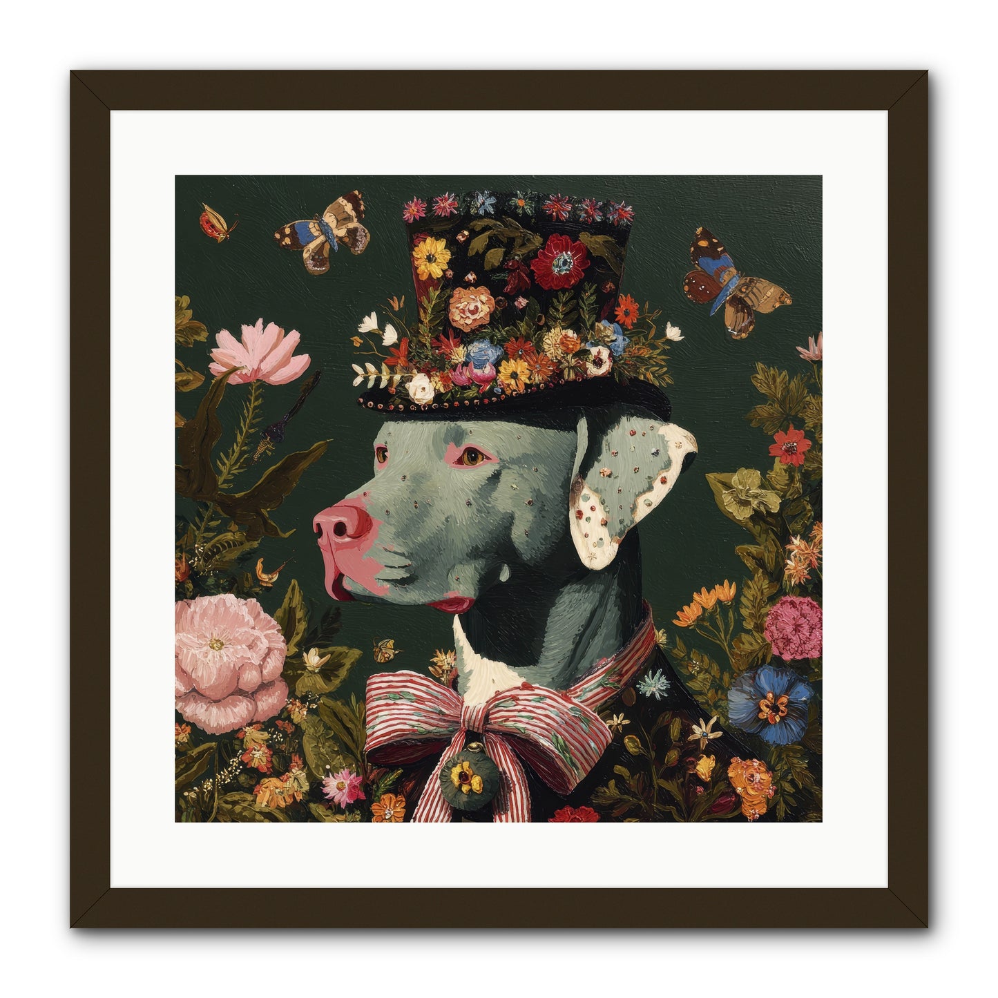 The Gilded Poppy -- Framed Print - Black 20x20