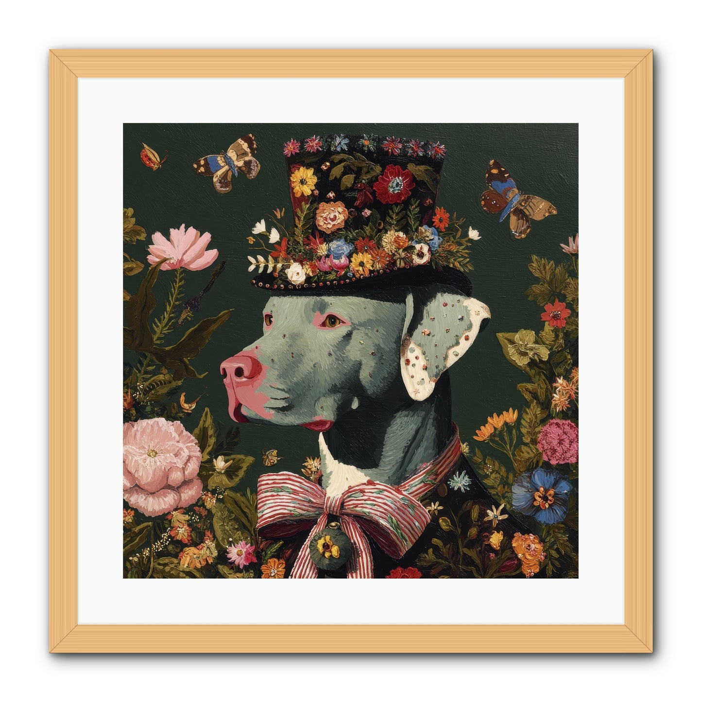 The Gilded Poppy -- Framed Print - Natural 20x20