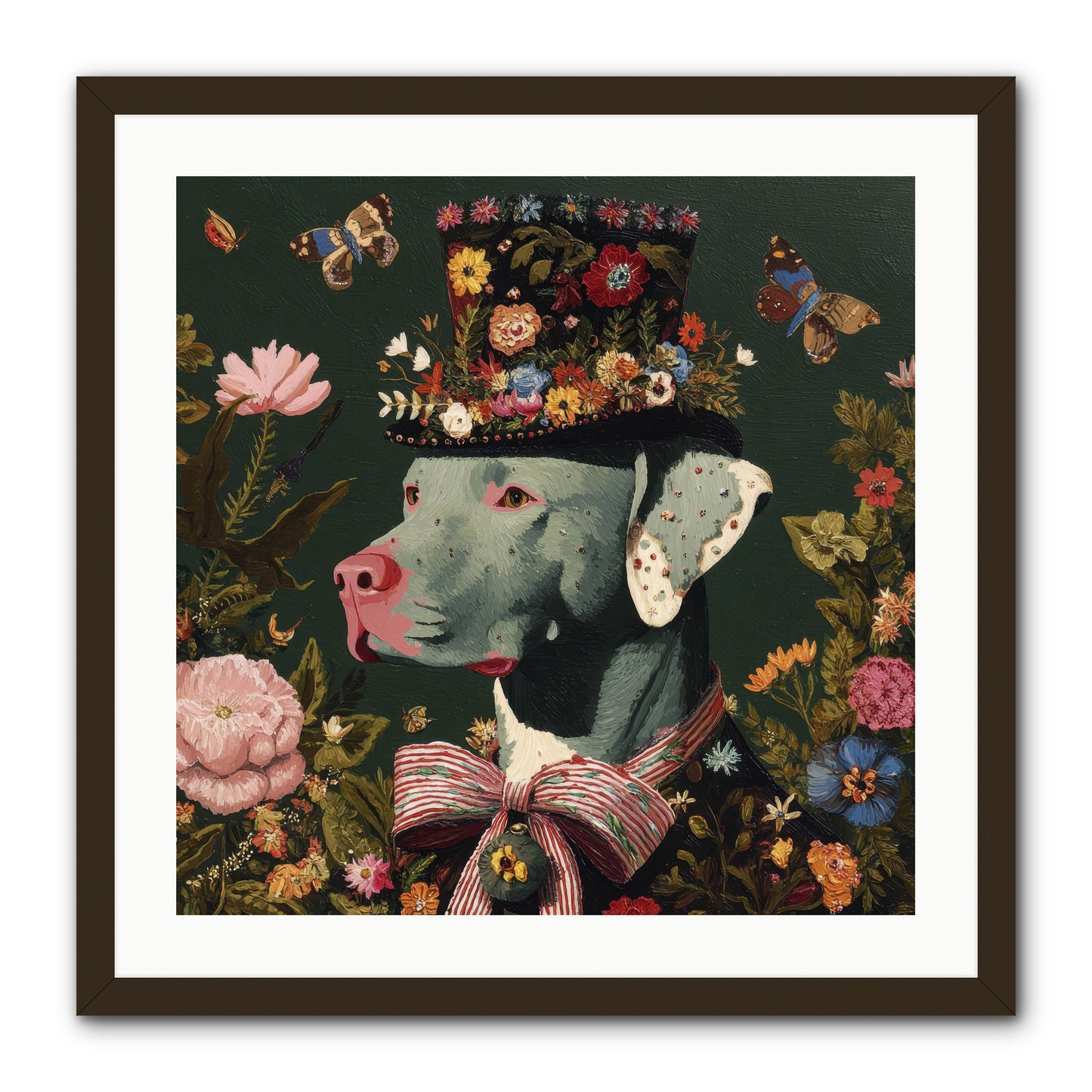 The Gilded Poppy -- Framed Print - Black 24x24