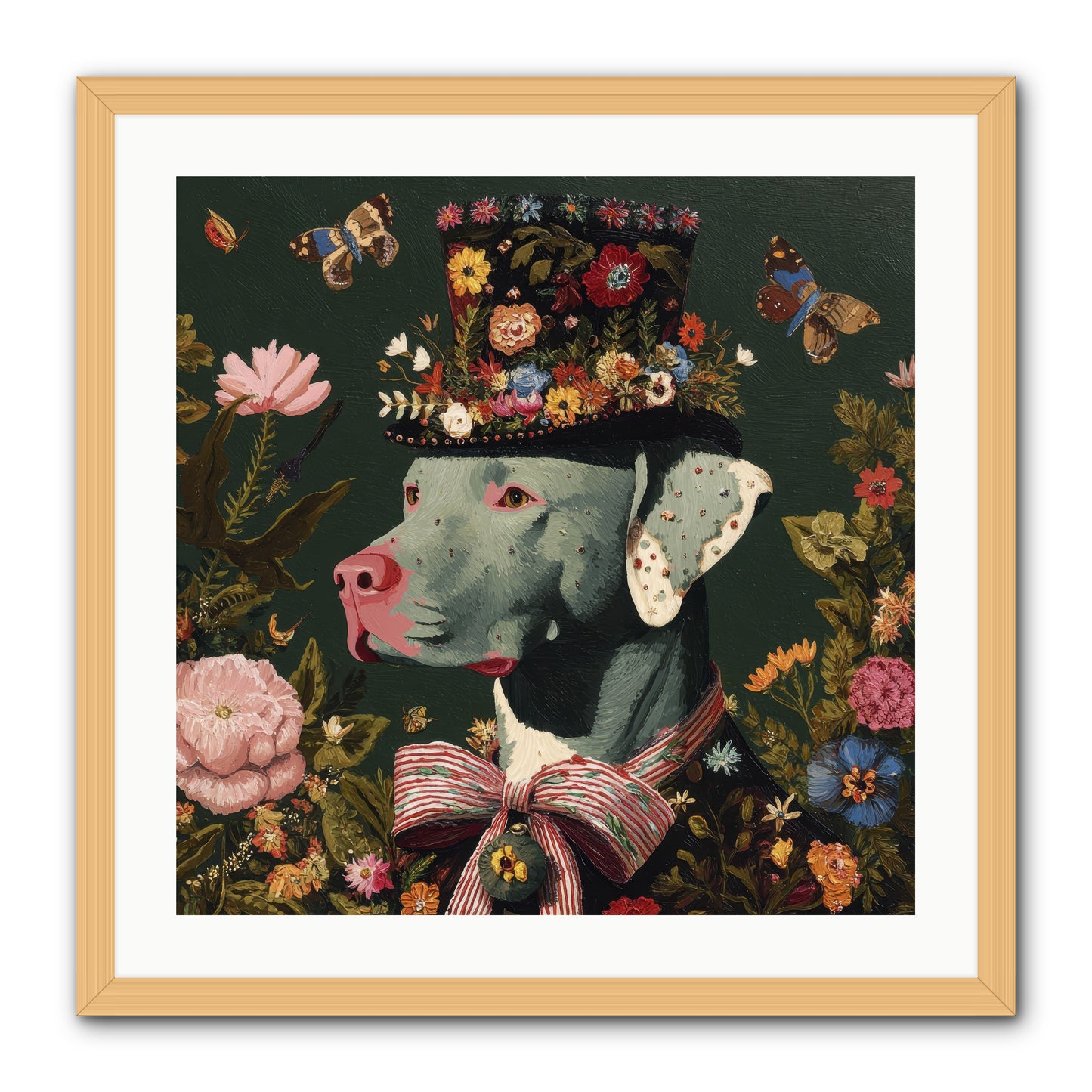 The Gilded Poppy -- Framed Print - Natural 24x24