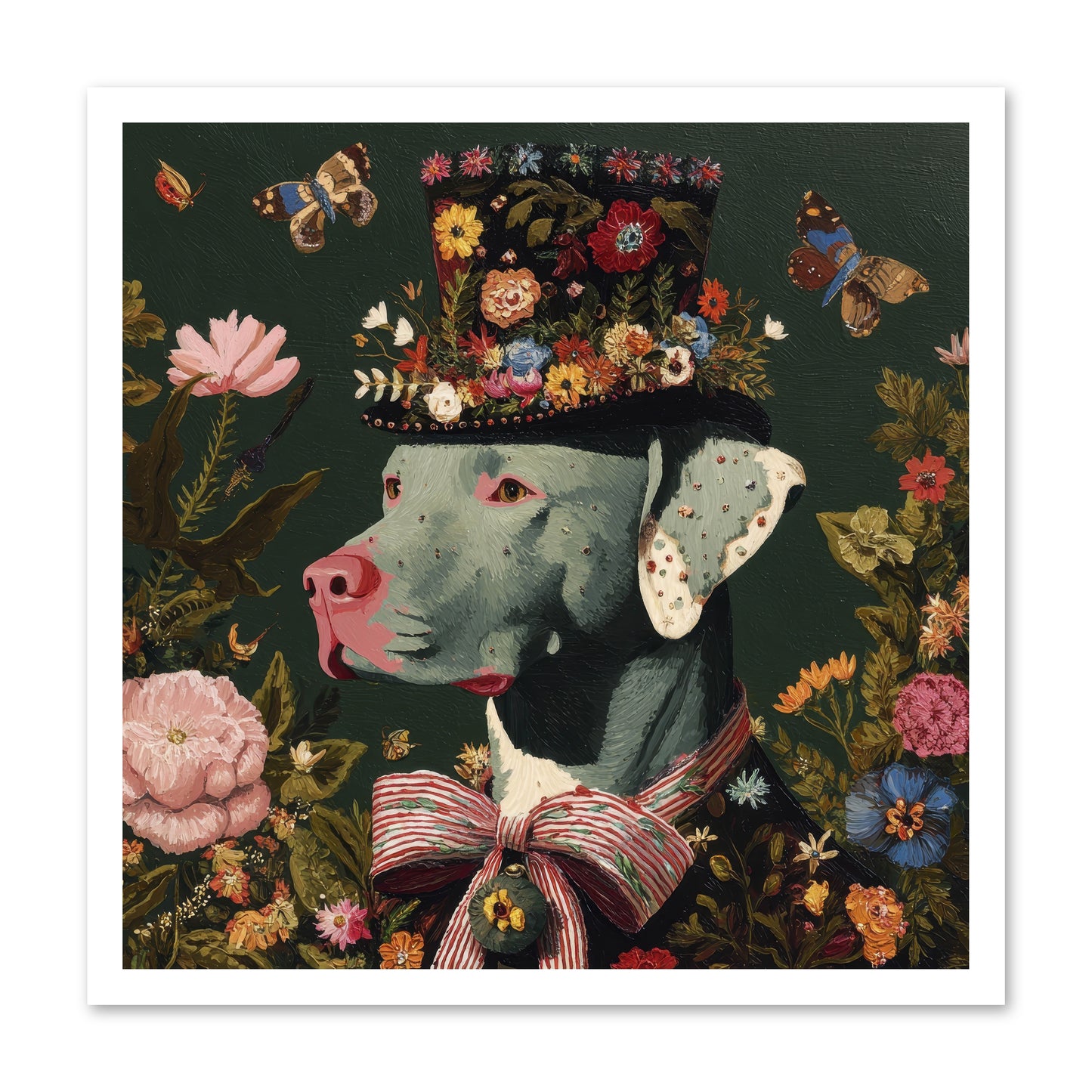 The Gilded Poppy -- Loose Canvas Print 24x24