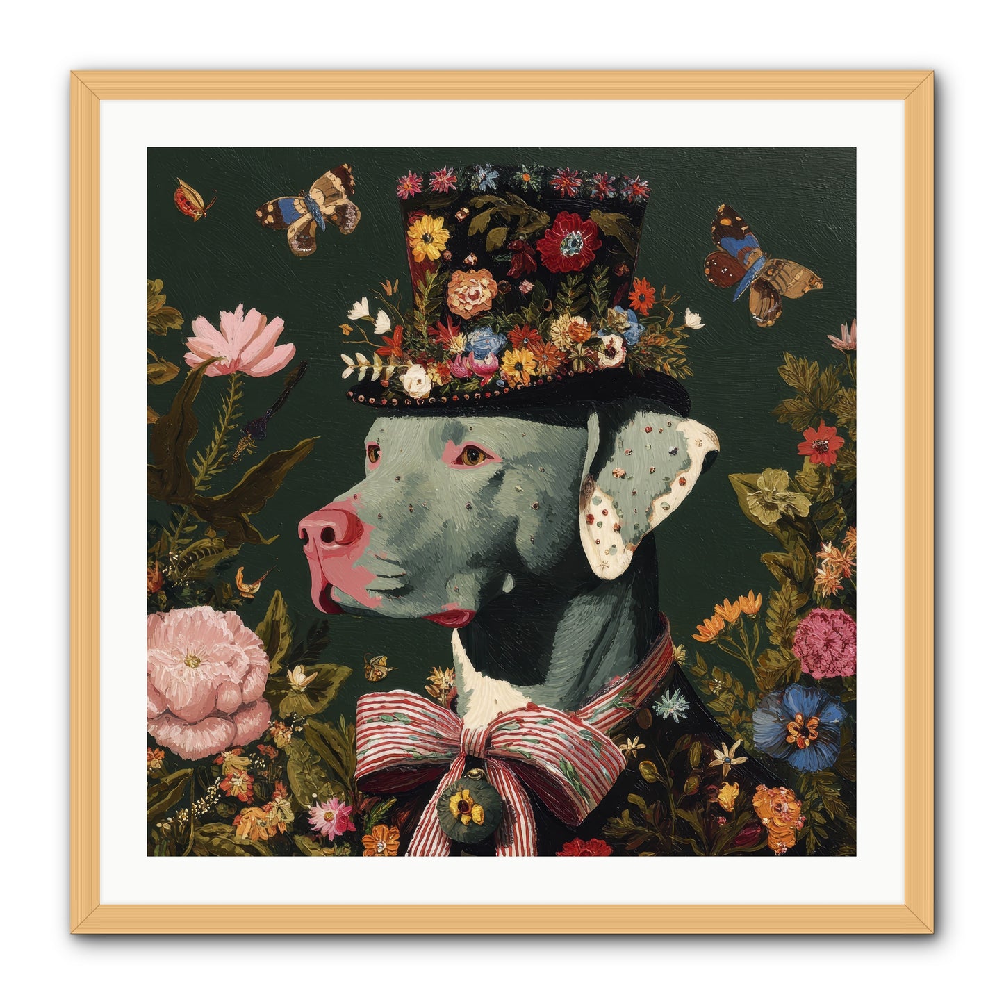 The Gilded Poppy -- Framed Print - Natural 30x30