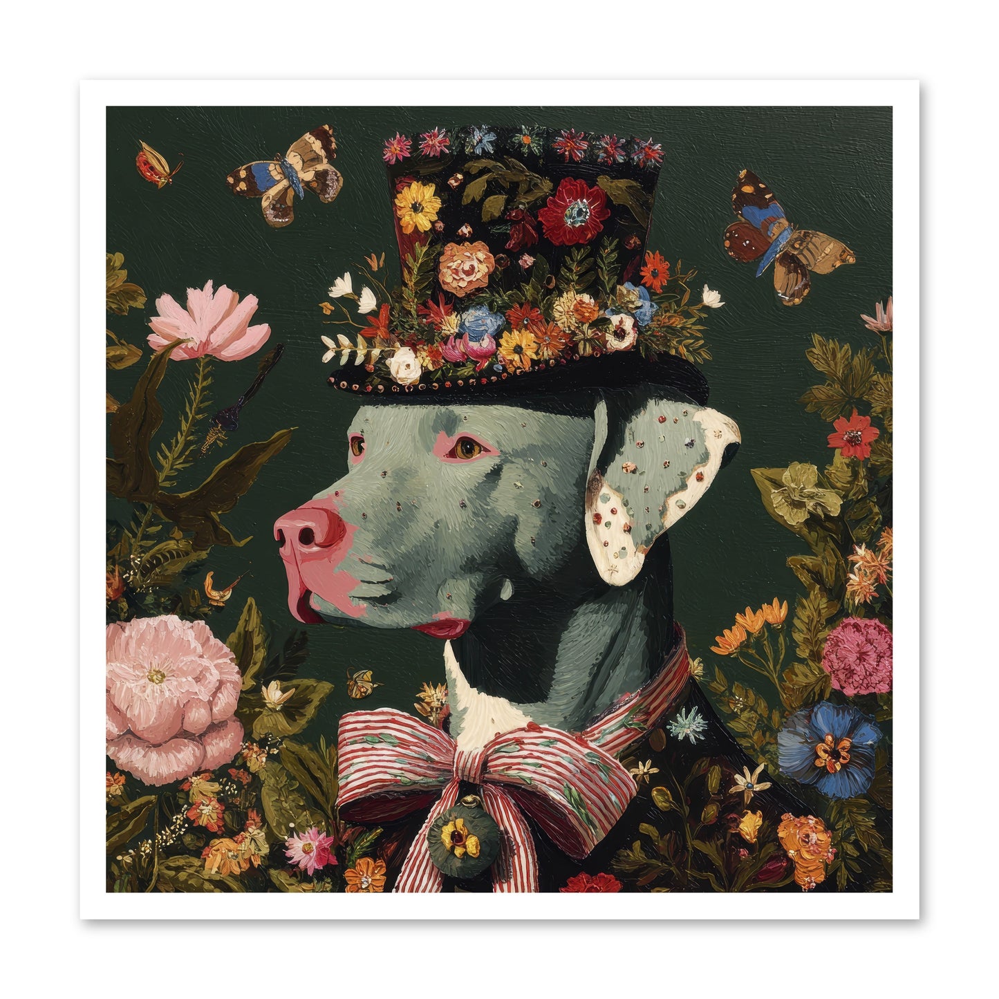 The Gilded Poppy -- Loose Canvas Print 30x30