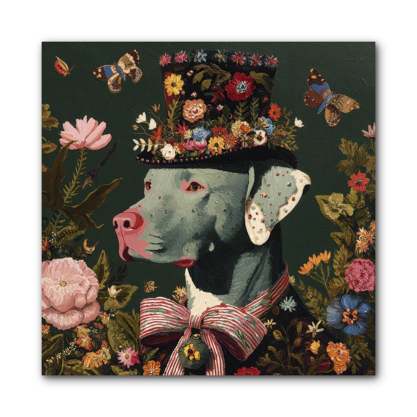 The Gilded Poppy -- Wrapped Canvas 10x10