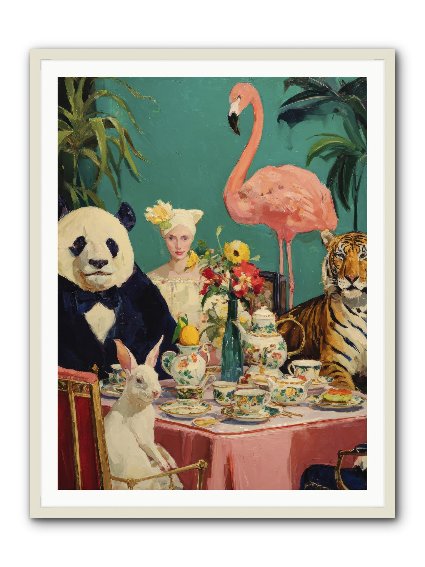 The Gilded Rue-REZ -- Framed Print - White 36x48
