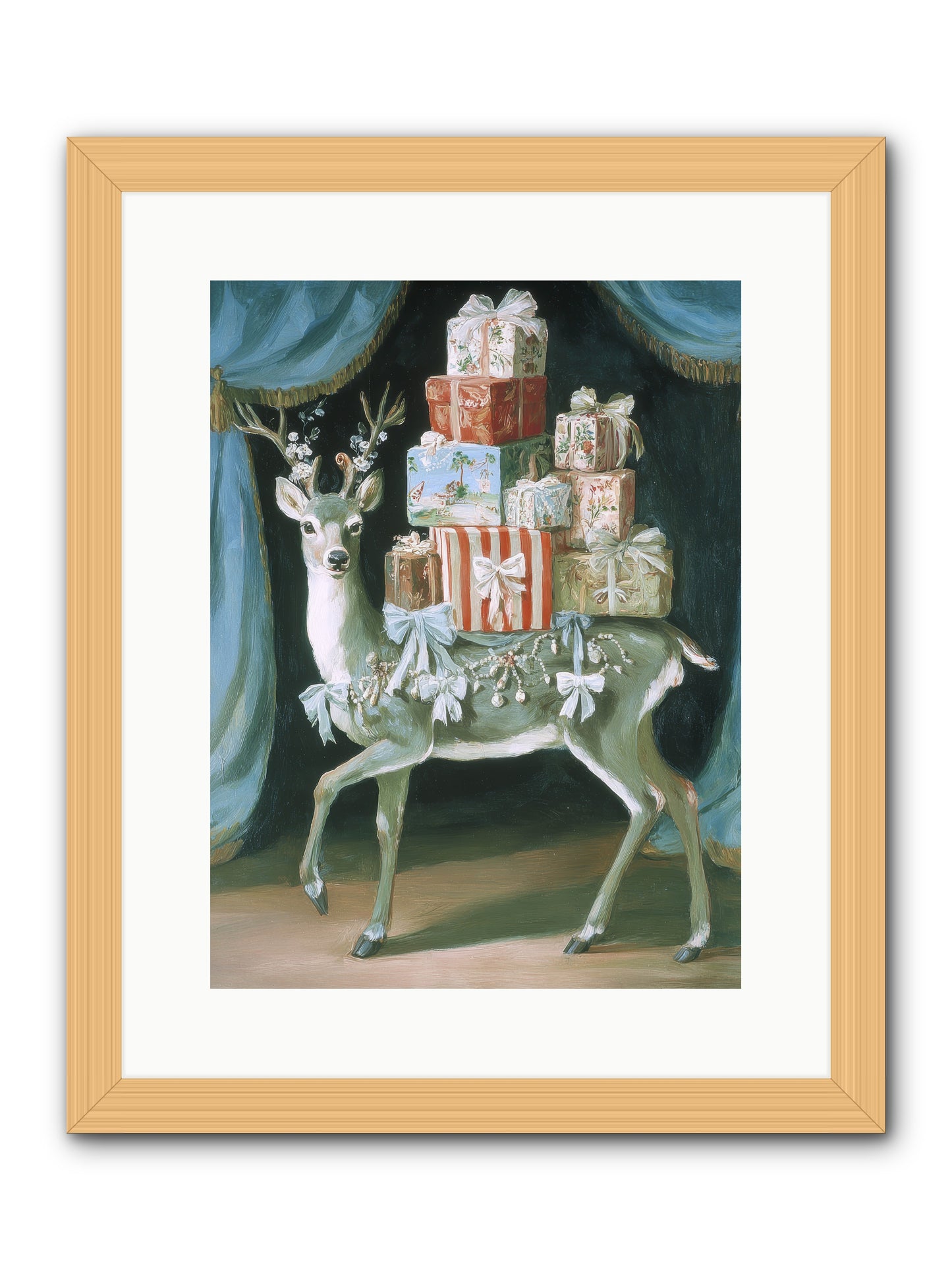 The Gilded Whisper -- Framed Print - Natural 12x16