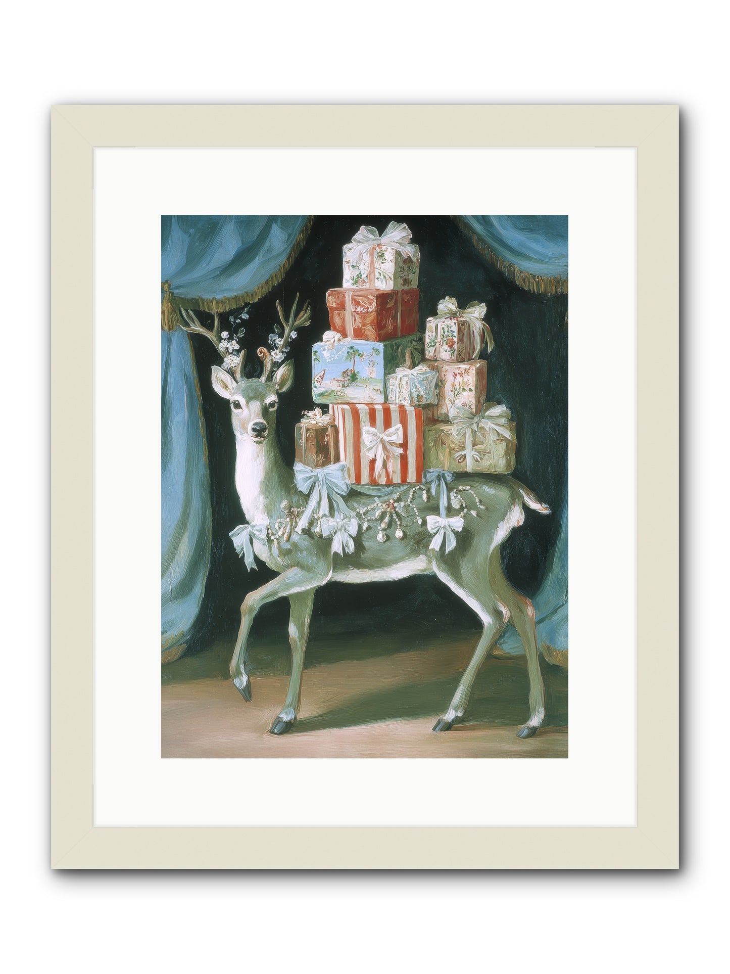 The Gilded Whisper -- Framed Print - White 12x16