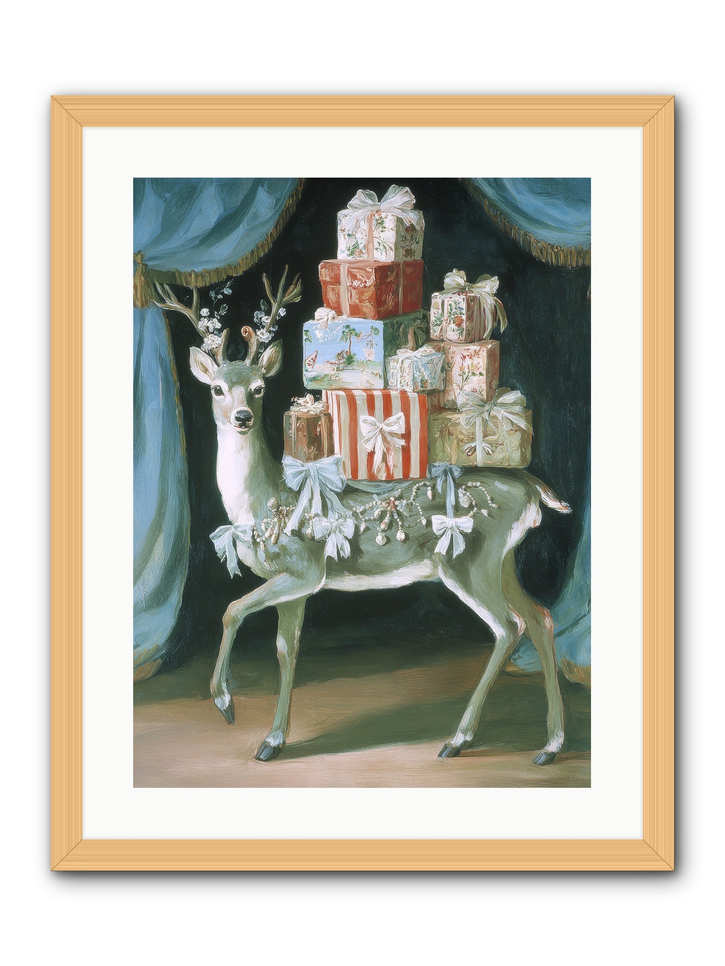 The Gilded Whisper -- Framed Print - Natural 18x24