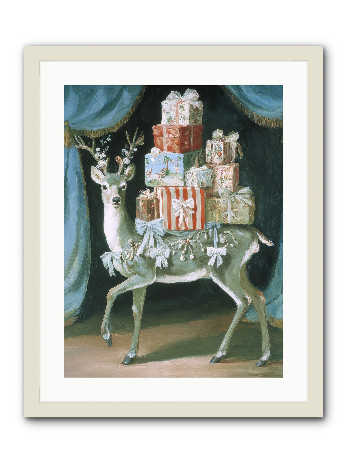 The Gilded Whisper -- Framed Print - White 18x24