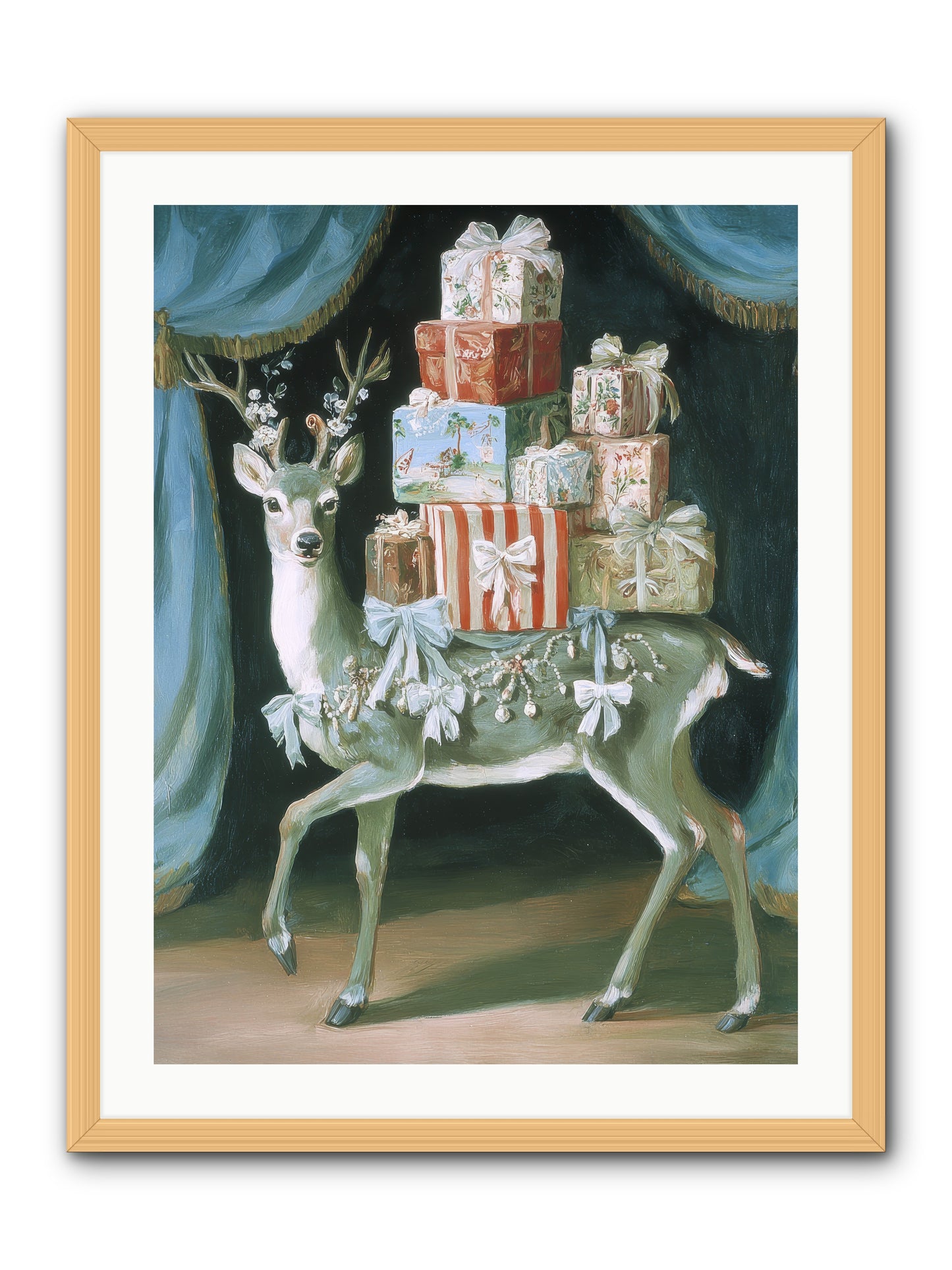 The Gilded Whisper -- Framed Print - Natural 24x32