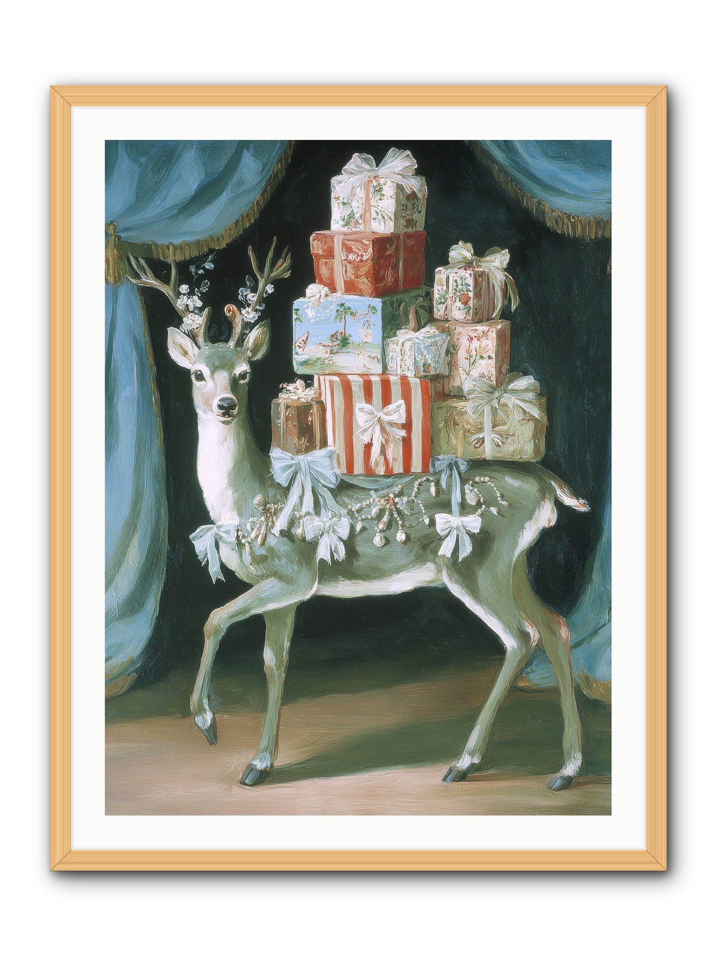 The Gilded Whisper -- Framed Print - Natural 30x40