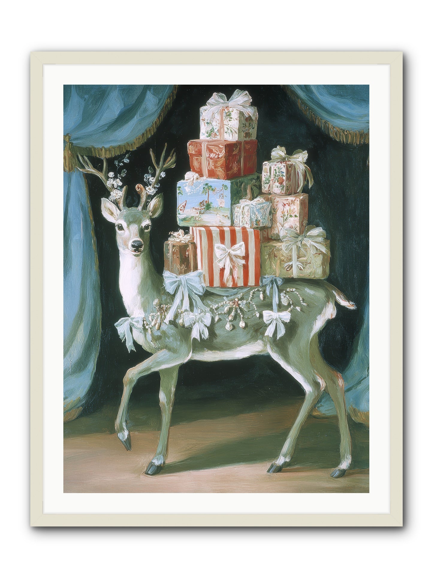 The Gilded Whisper -- Framed Print - White 30x40