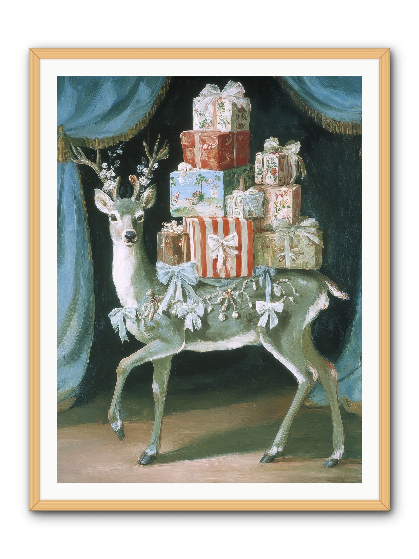 The Gilded Whisper -- Framed Print - Natural 36x48