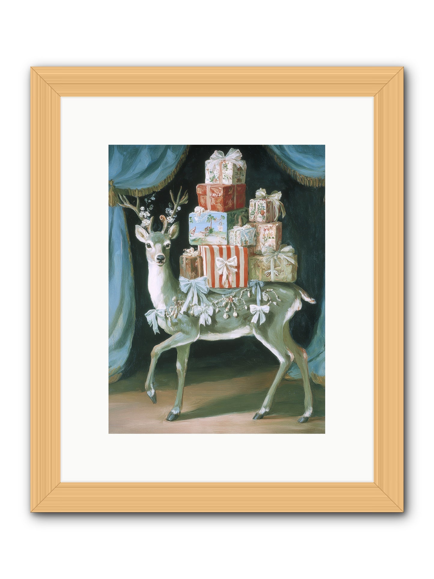 The Gilded Whisper -- Framed Print - Natural 9x12