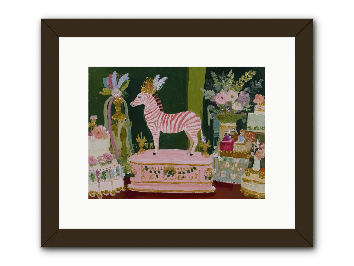 The Glittering Arrival -- Framed Print - Black 12x9