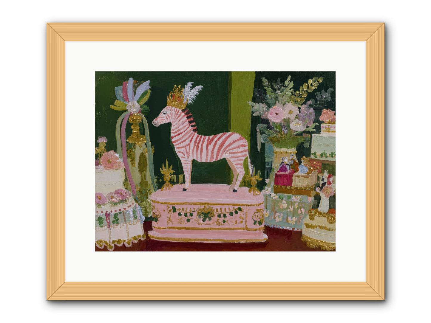 The Glittering Arrival -- Framed Print - Natural 16x12