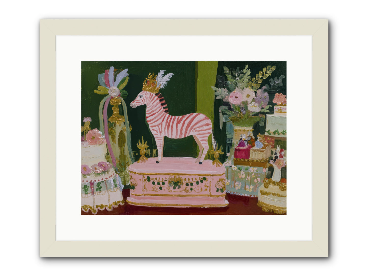 The Glittering Arrival -- Framed Print - White 16x12