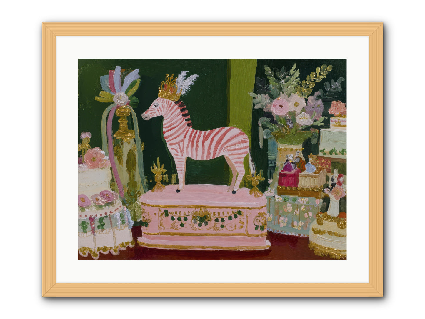 The Glittering Arrival -- Framed Print - Natural 24x18